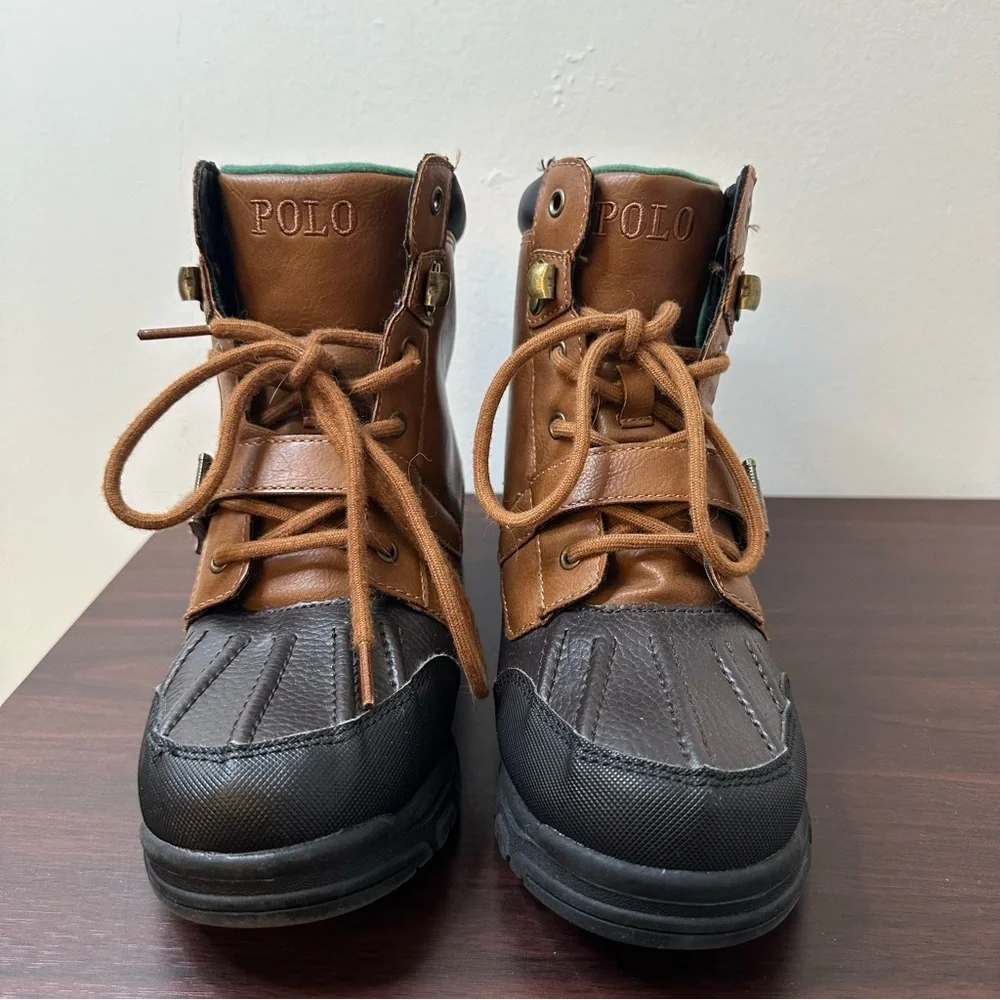 Polo Ralph Lauren Colbey Mid II Boots, Size 4, Youth, Kids, Two-Tone